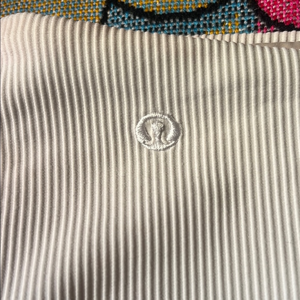 Lululemon White Ribbed Bikini Bottom - Picture 2 of 5